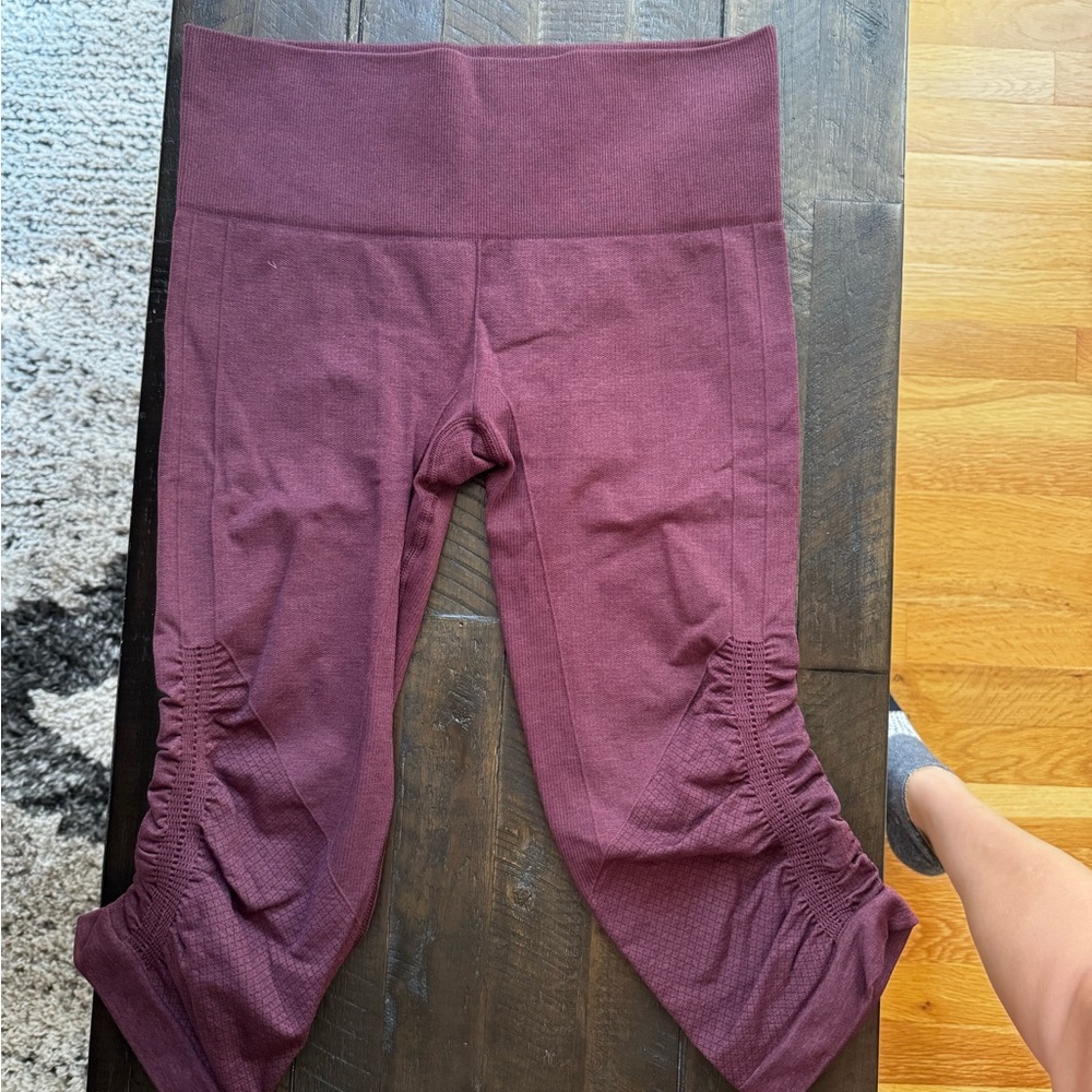 Lululemon Athletica Burgundy Leggings